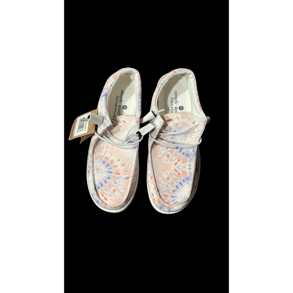 NWT Simply Southern Collection Women's TIE DYE Comfort Slip On Shoes SZ 7